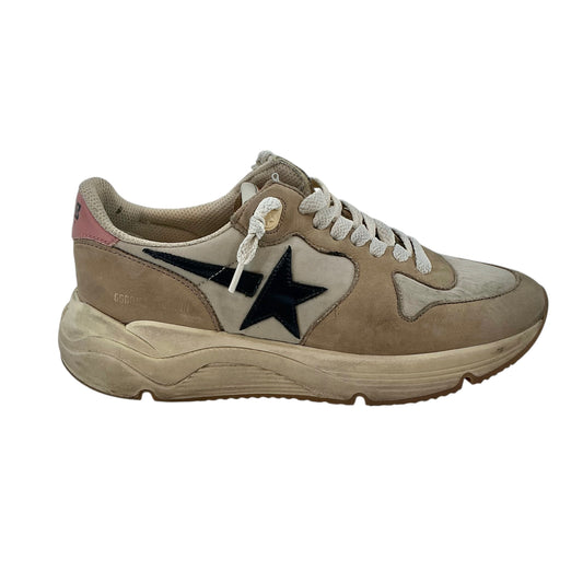 Golden Goose Running Sole Suede Low-Top Sneakers