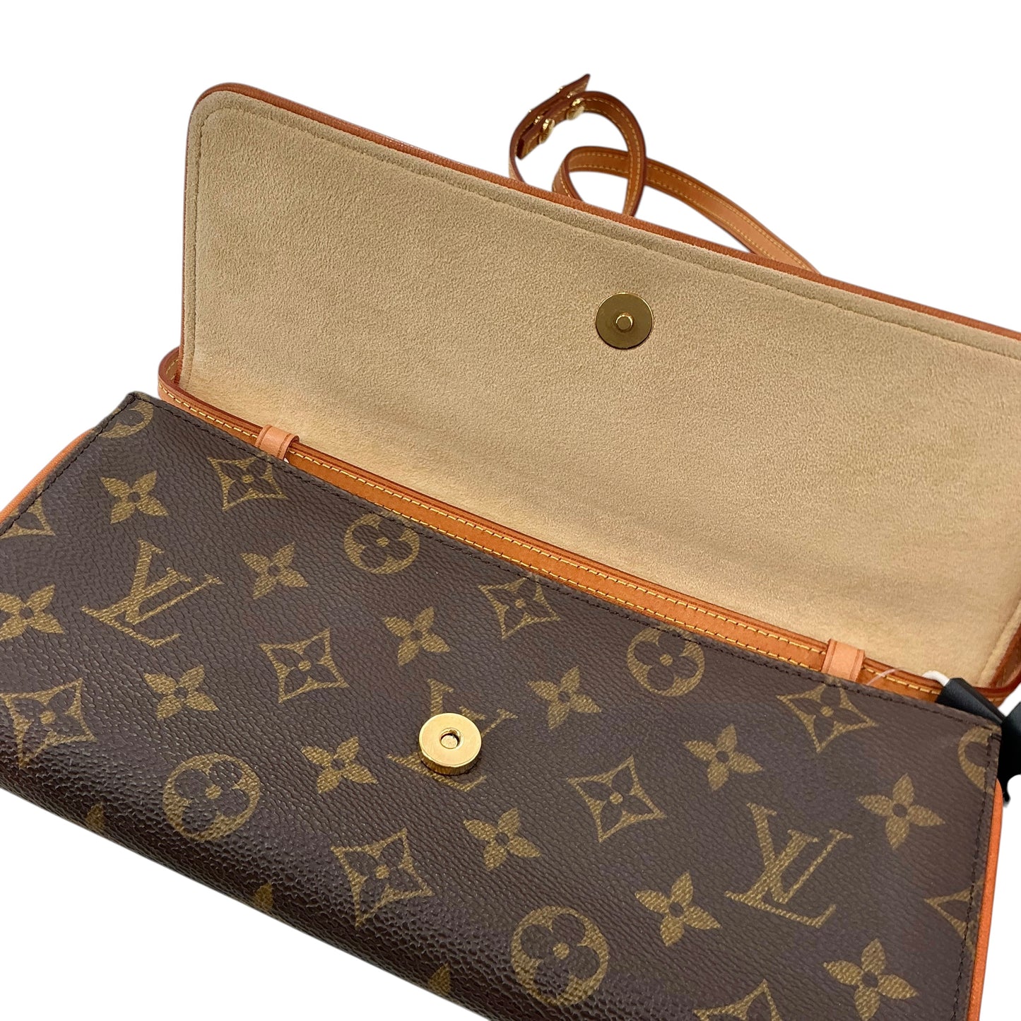 Louis Vuitton Monogram Canvas Pochette Twin GM Bag