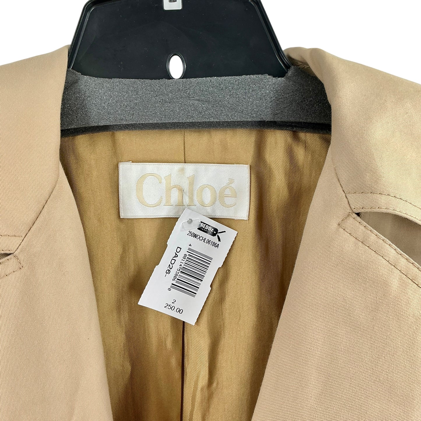 Chloé Vintage Python-Print Sleeve Trench Coat
