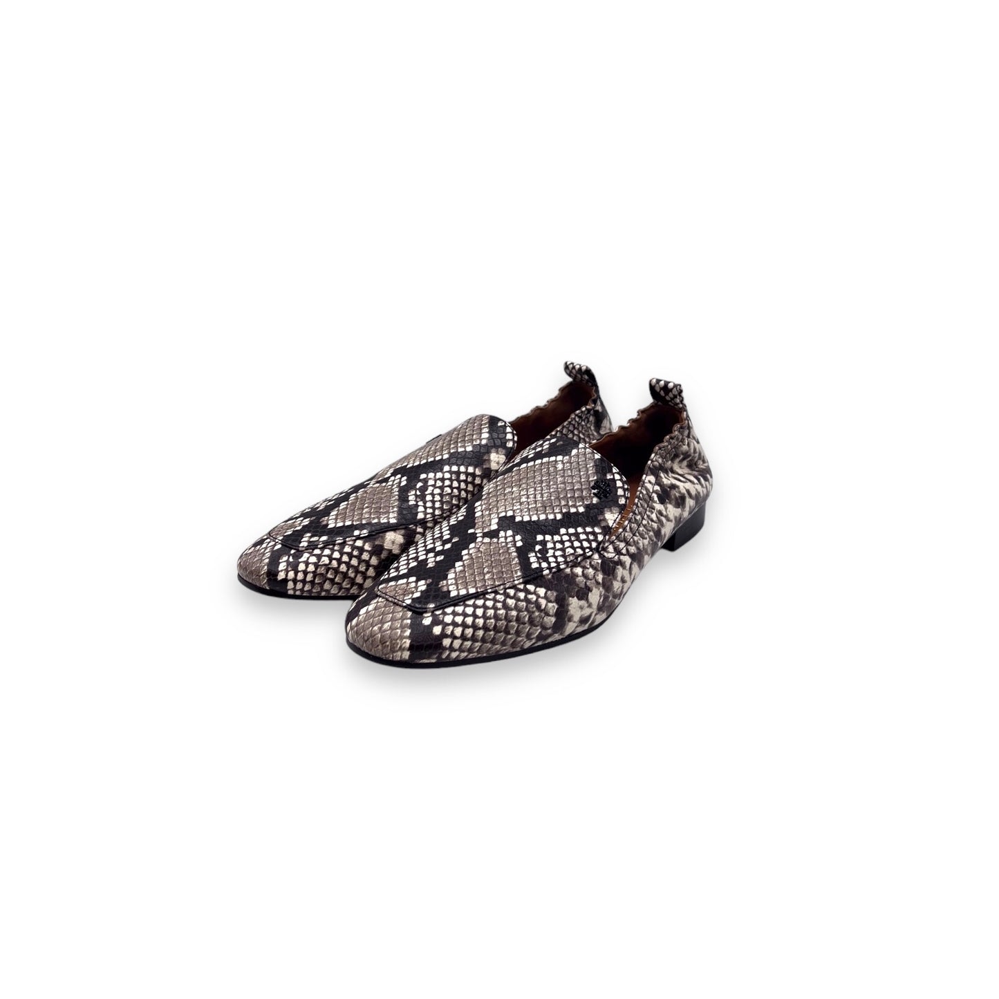 Tory Burch Leather Animal Print Loafers