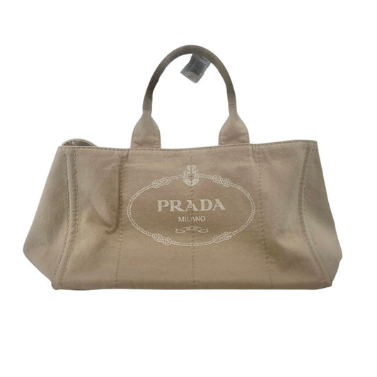 Prada Canapa Canvas Tote Bag – Beige/Tan