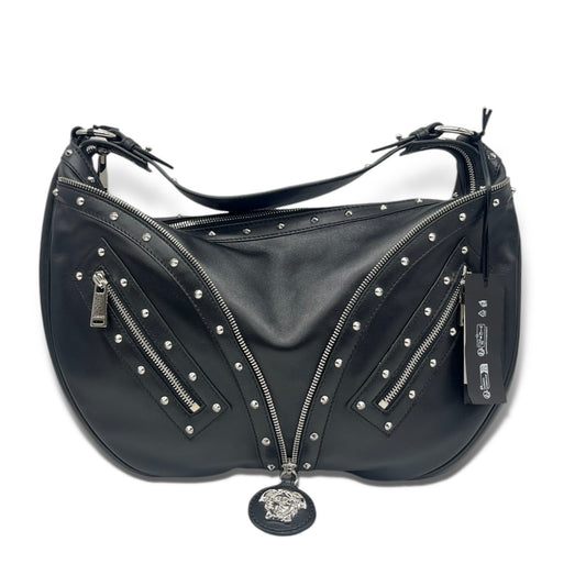 Versace Leather Hobo Shoulder Bag