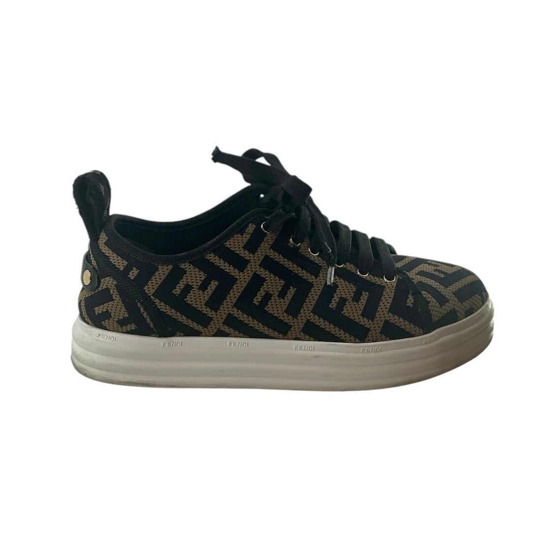 Fendi Zucca FF Logo Platform Sneakers
