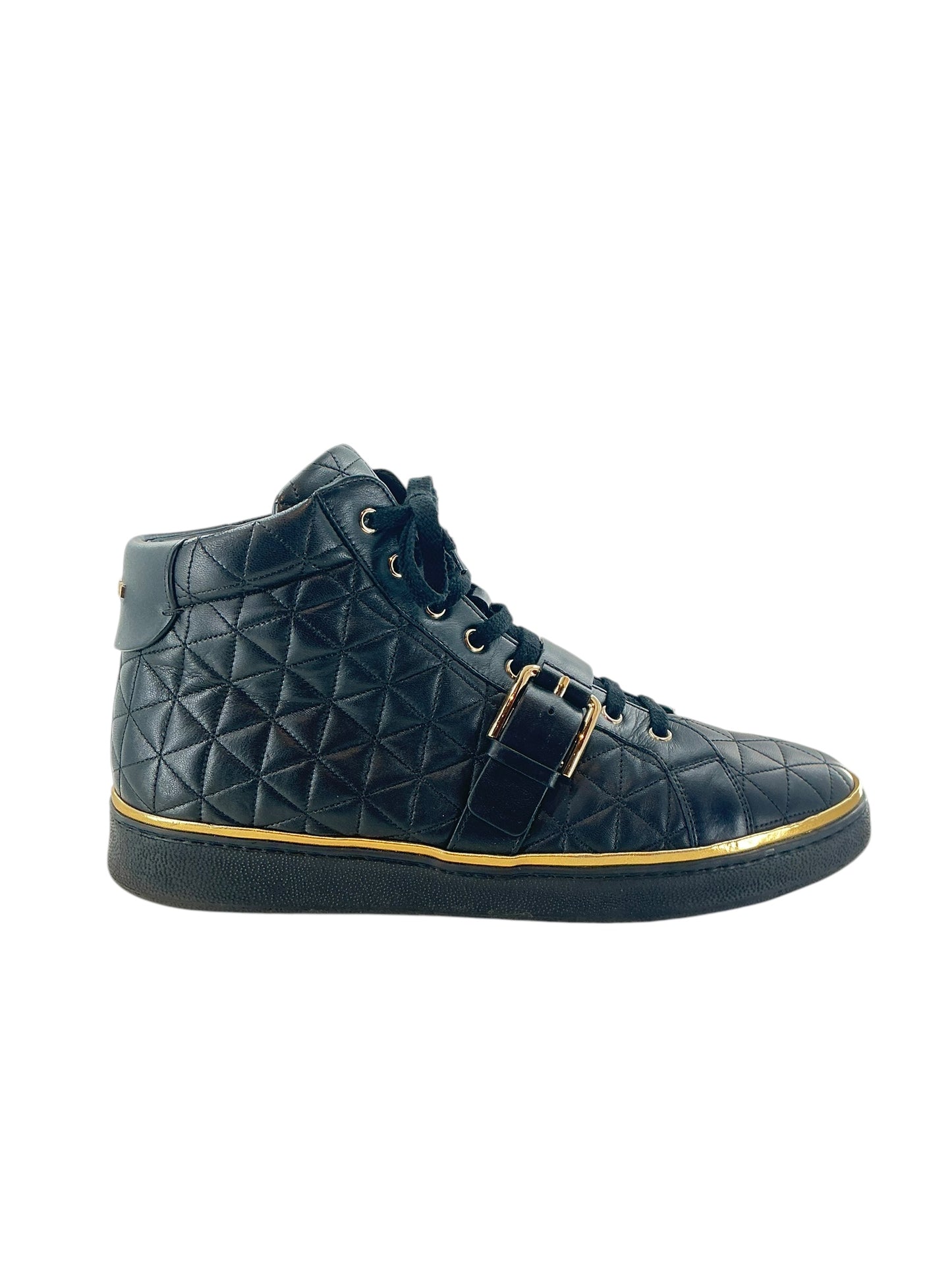 Balmain Quilted High-Top Sneaker sz 45