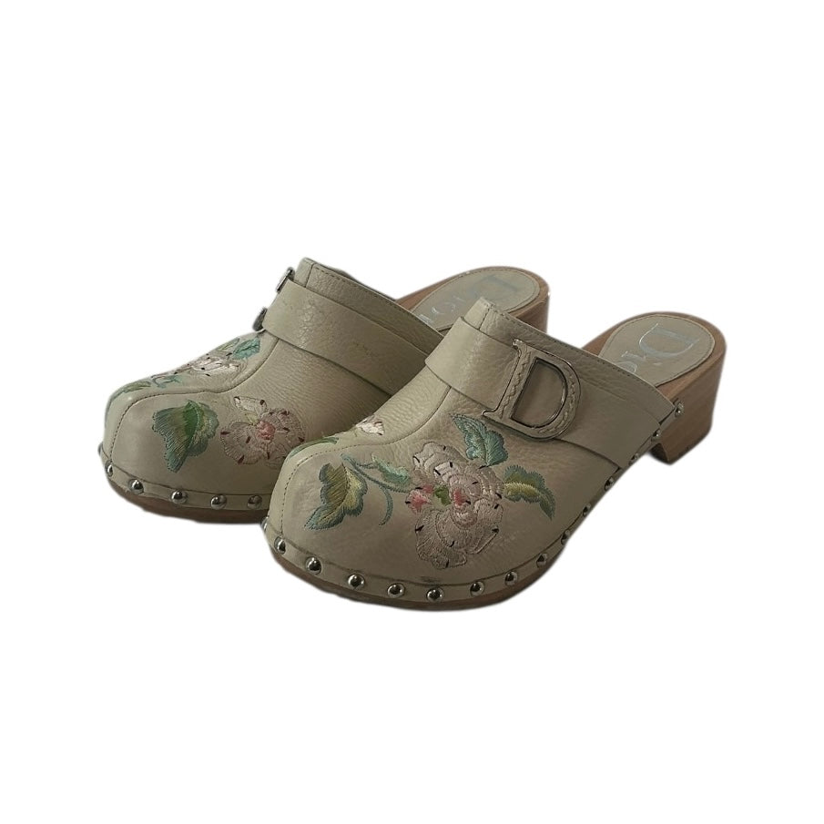 Christian Dior Embroidered Mules