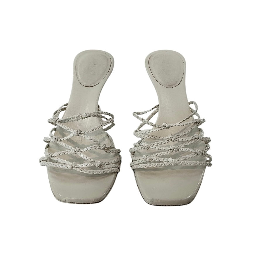 Gucci Strappy Braided Leather Mules