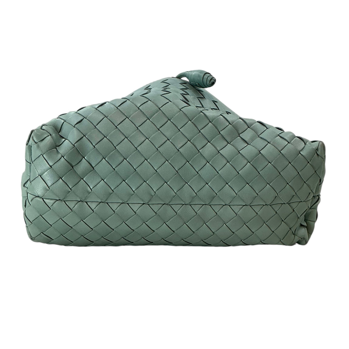 Bottega Veneta Nappa Intrecciato Mini Shoulder Bag in Sauge / Sage Green