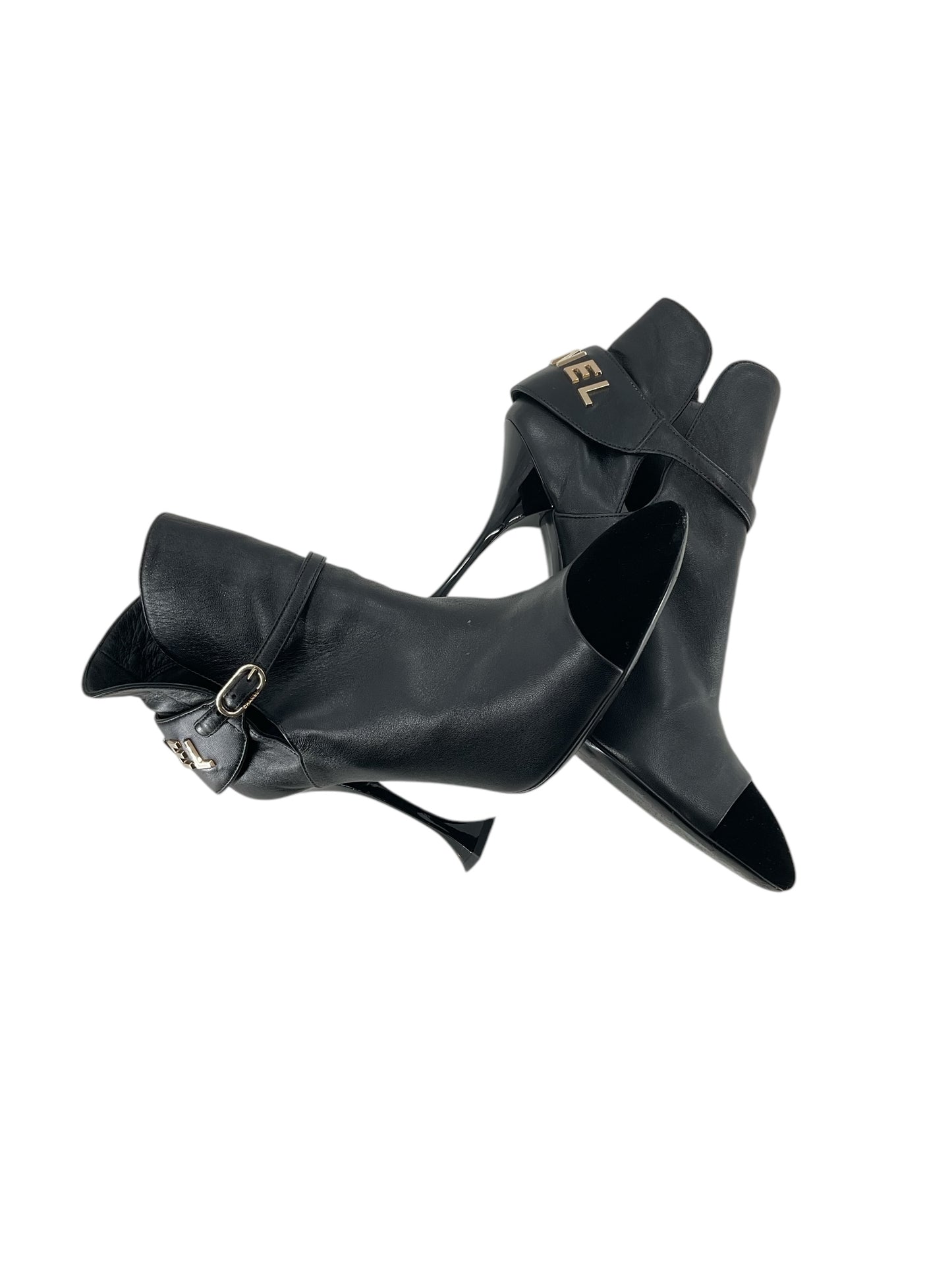 Chanel Lambskin Velvet Cap Toe Short Women’s Ankle Boots