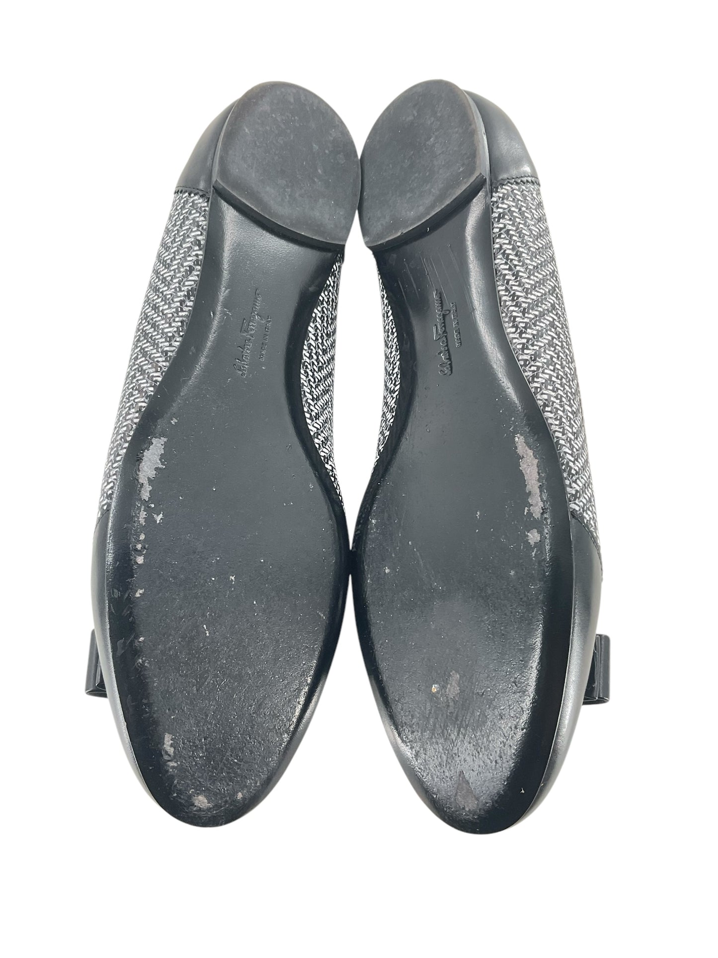 Salvatore Ferragamo Zig-Zag Ballerina Flats