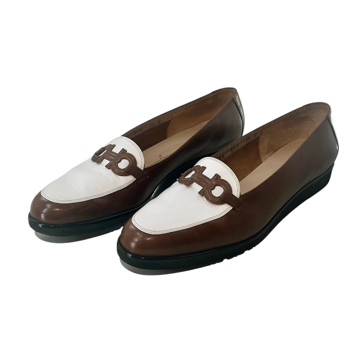 Salvatore Ferragamo Two-Tone Gancini Loafers