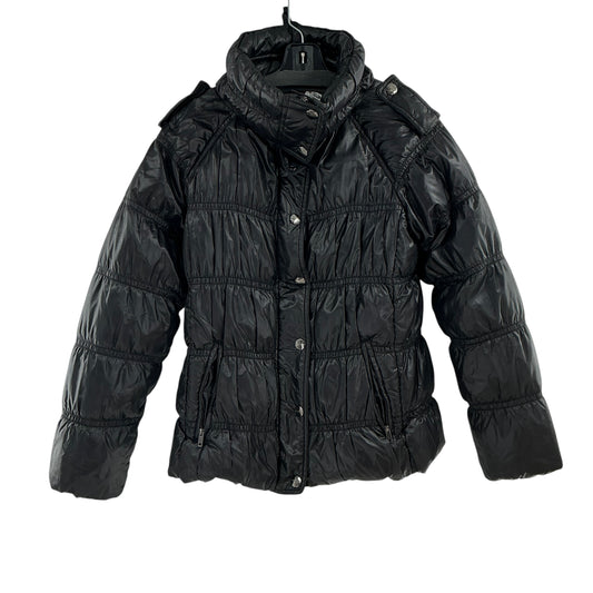 Burberry London Black Ruched Puffer Jacket