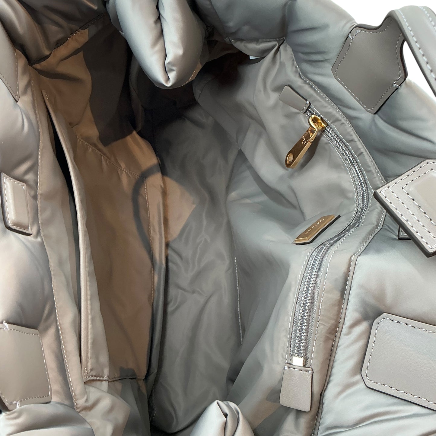 Tory Burch Ella Puffer Tote Bag - Gray Heron