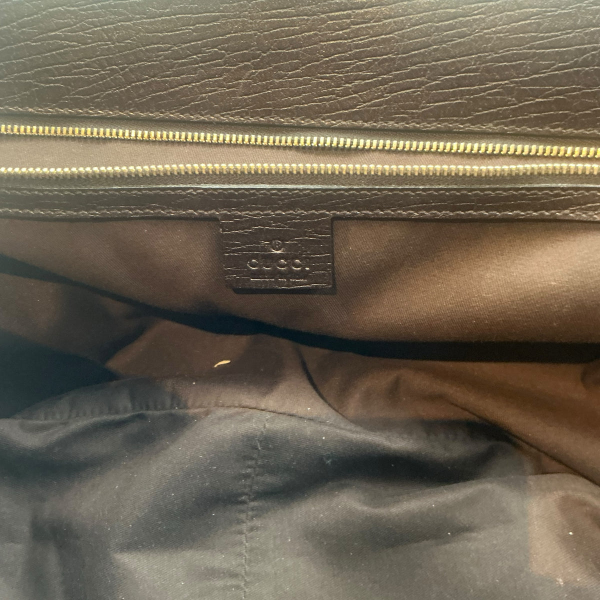 Gucci Tom Ford Era Beige/Ebony GG Canvas Horsebit Chain Flap Shoulder Satchel Bag