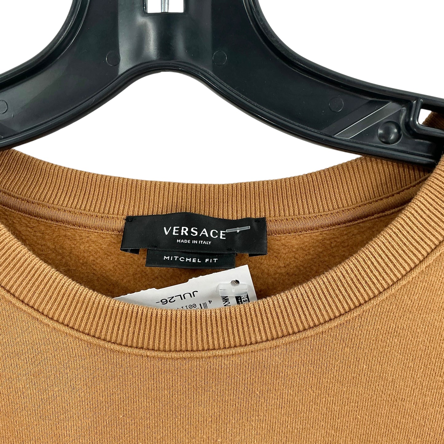 Versace Logo Embroidered Cotton-Jersey Sweatshirt