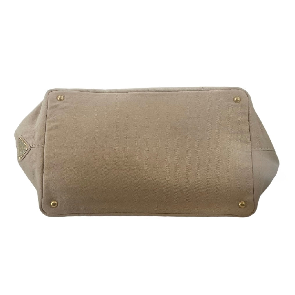 Prada Canapa Canvas Tote Bag – Beige/Tan