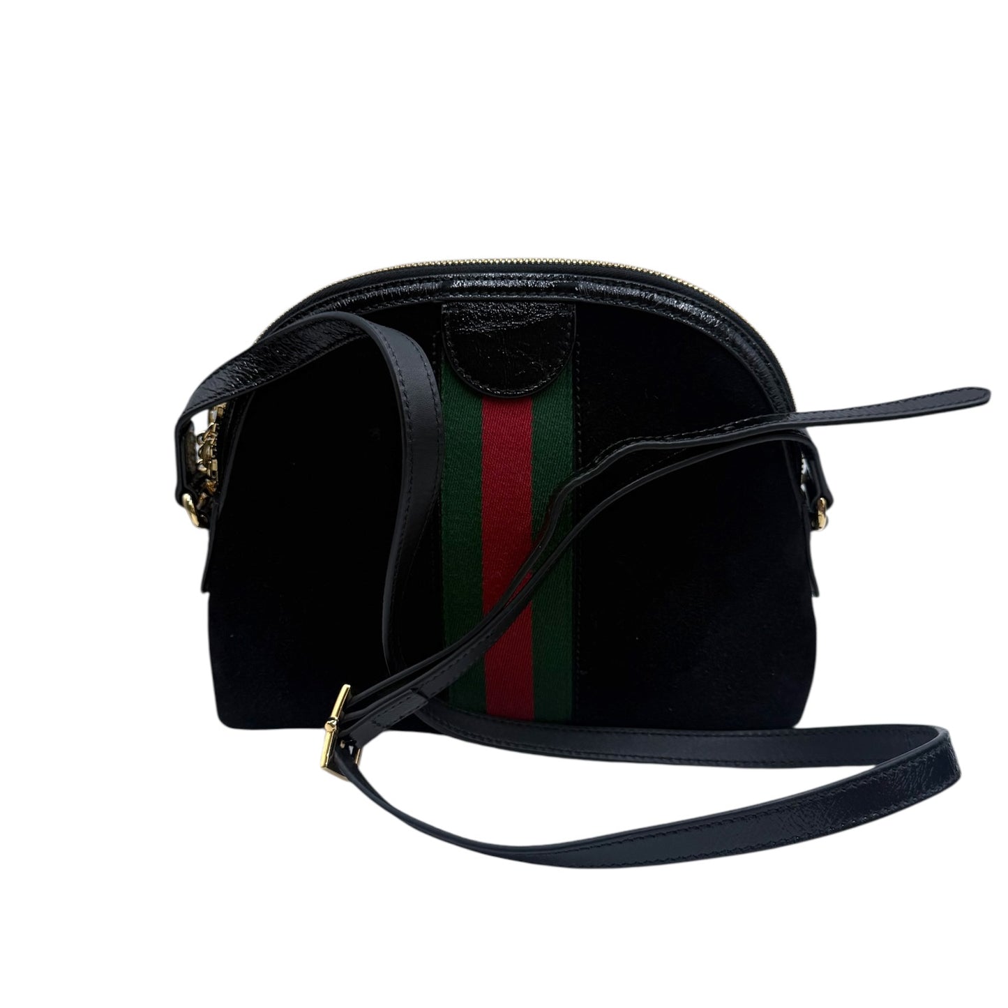 Gucci Black Ophidia Dome Shoulder Bag