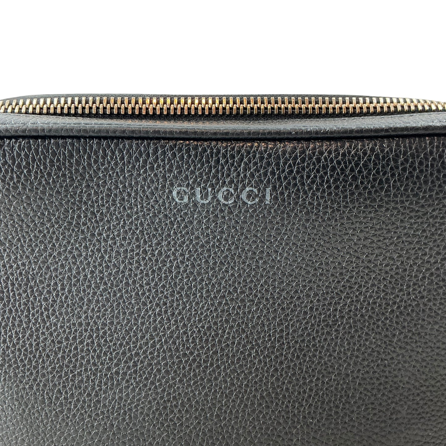 Gucci Black Pebbled Leather Crossbody Bag