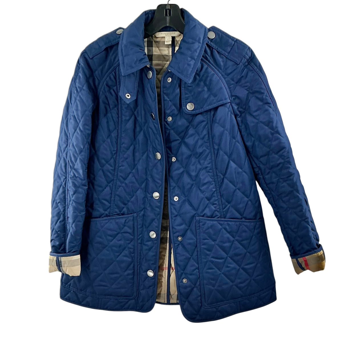 Burberry Brit Blue Diamond Quilted Jacket