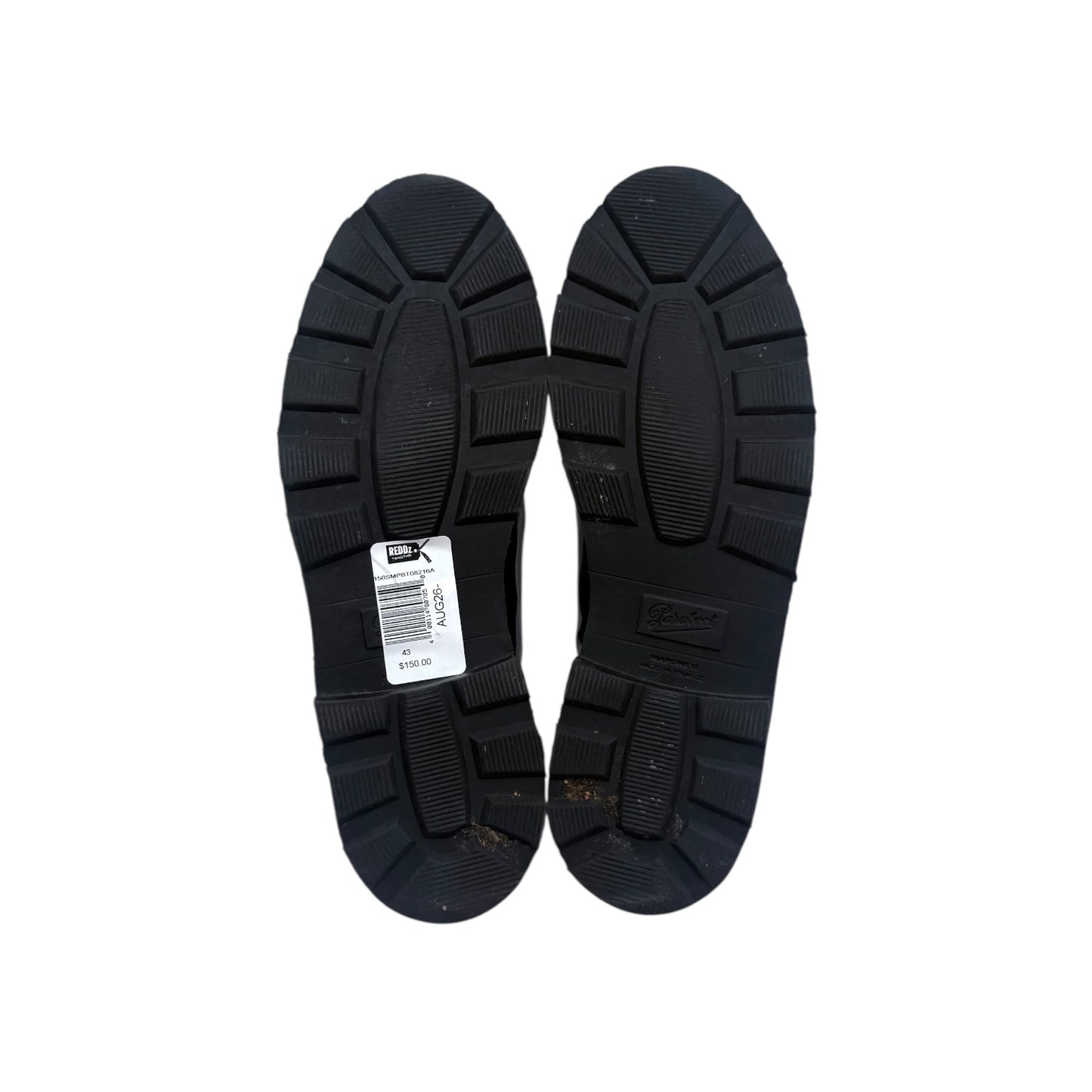 Paraboots Michael Gloss Noir Moc-Toe Derby Shoes