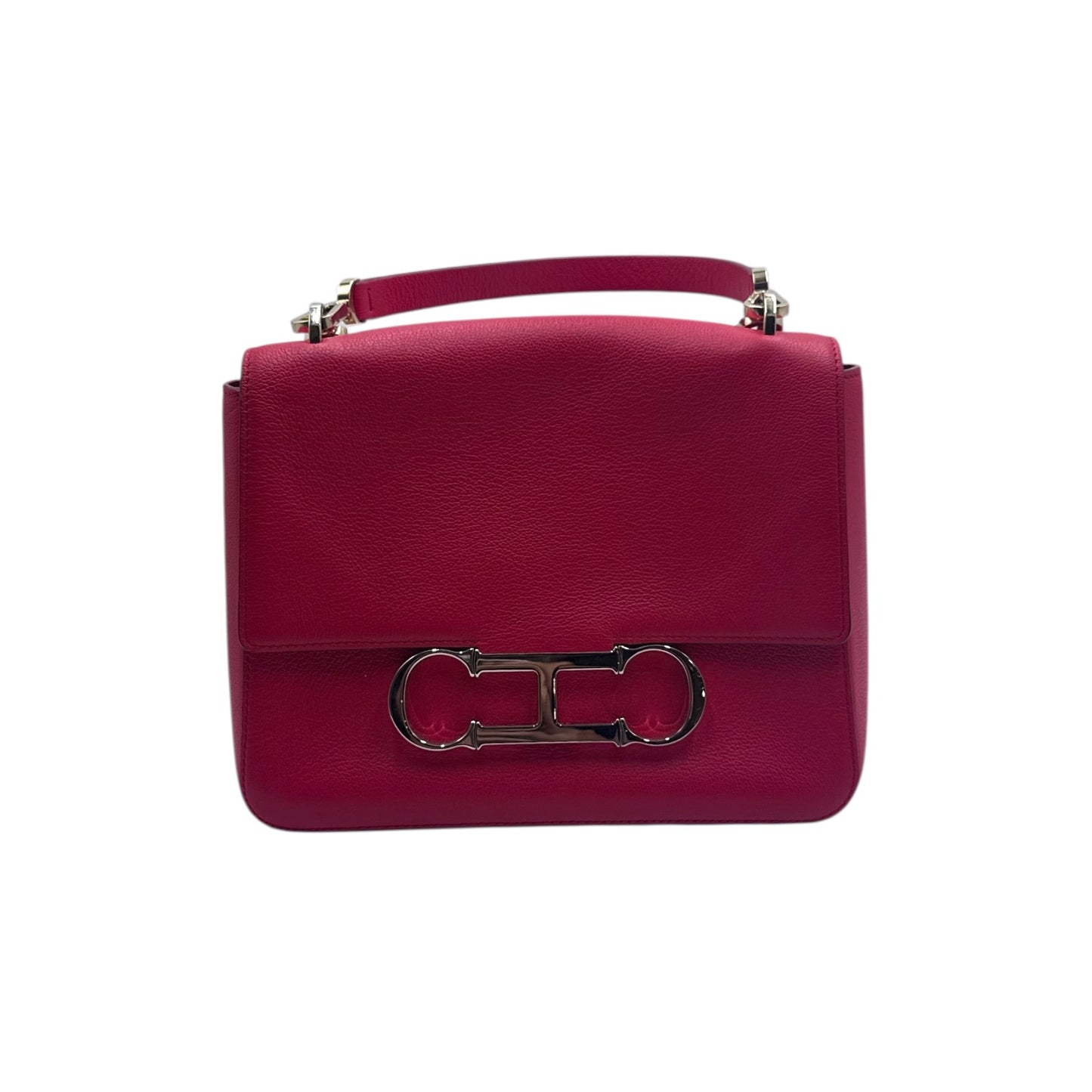 Carolina Herrera Initials Insignia Leather Shoulder Bag