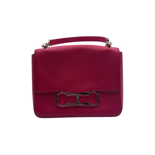 Carolina Herrera Initials Insignia Leather Shoulder Bag