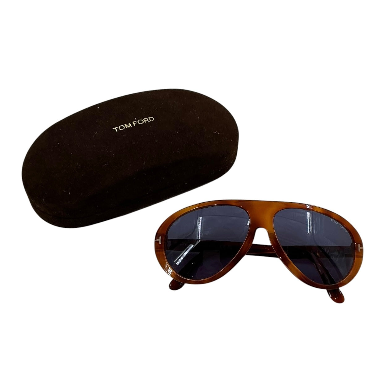 TOM FORD Camillo-02 TF988 Tortoise Aviator Sunglasses
