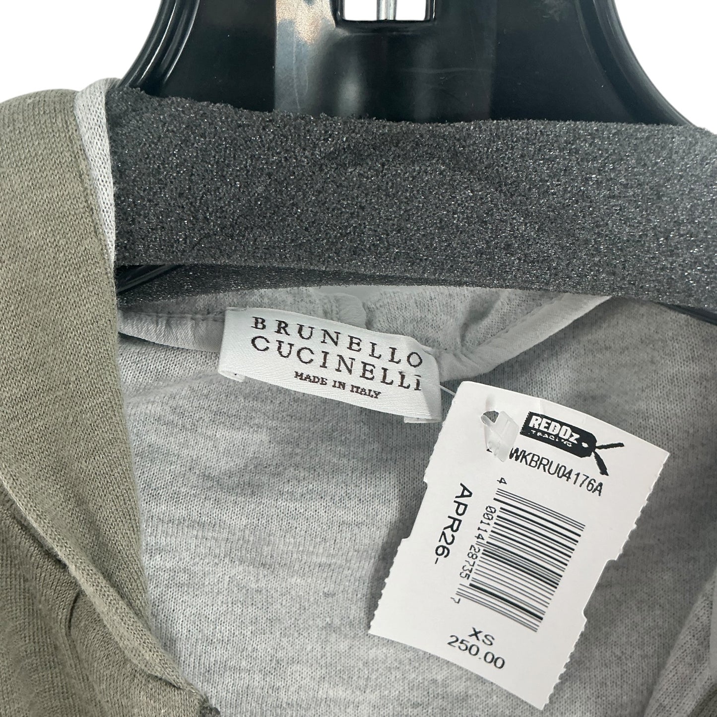 Brunello Cucinelli Olive Full-Zip Hoodie