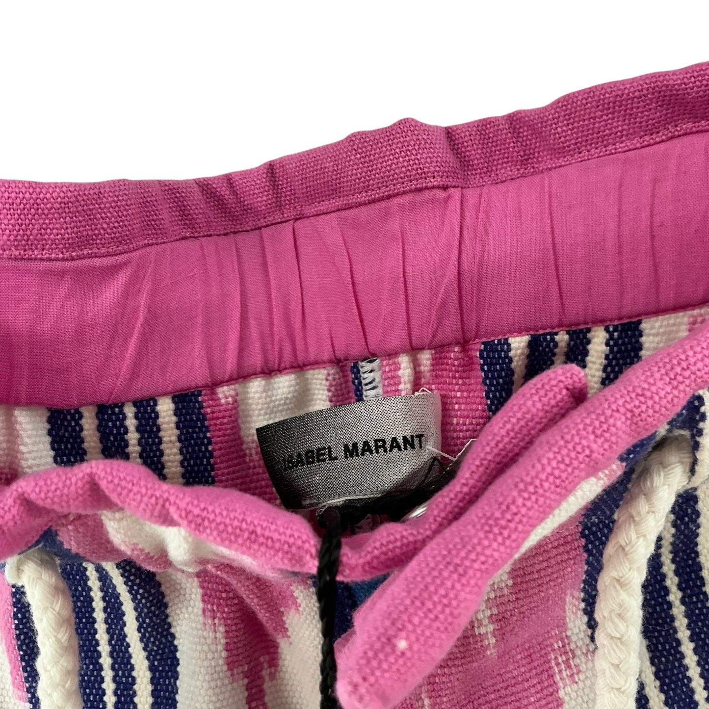 Isabel Marant Liago Ikat Print Striped Trousers