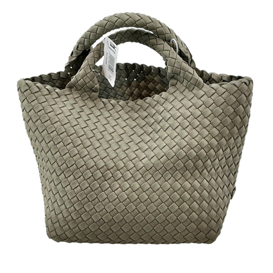 NAGHEDI St. Barths Medium Handwoven Neoprene Tote Bag - Grey