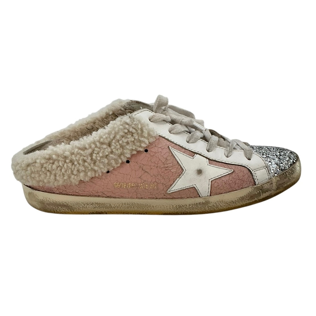 Golden Goose Super-Star Sabot Glitter Pink Sneakers