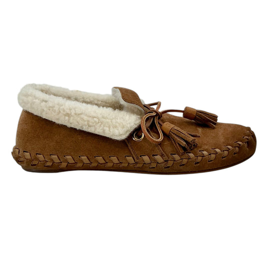 Celine Suede Tassel Accents Moccasins