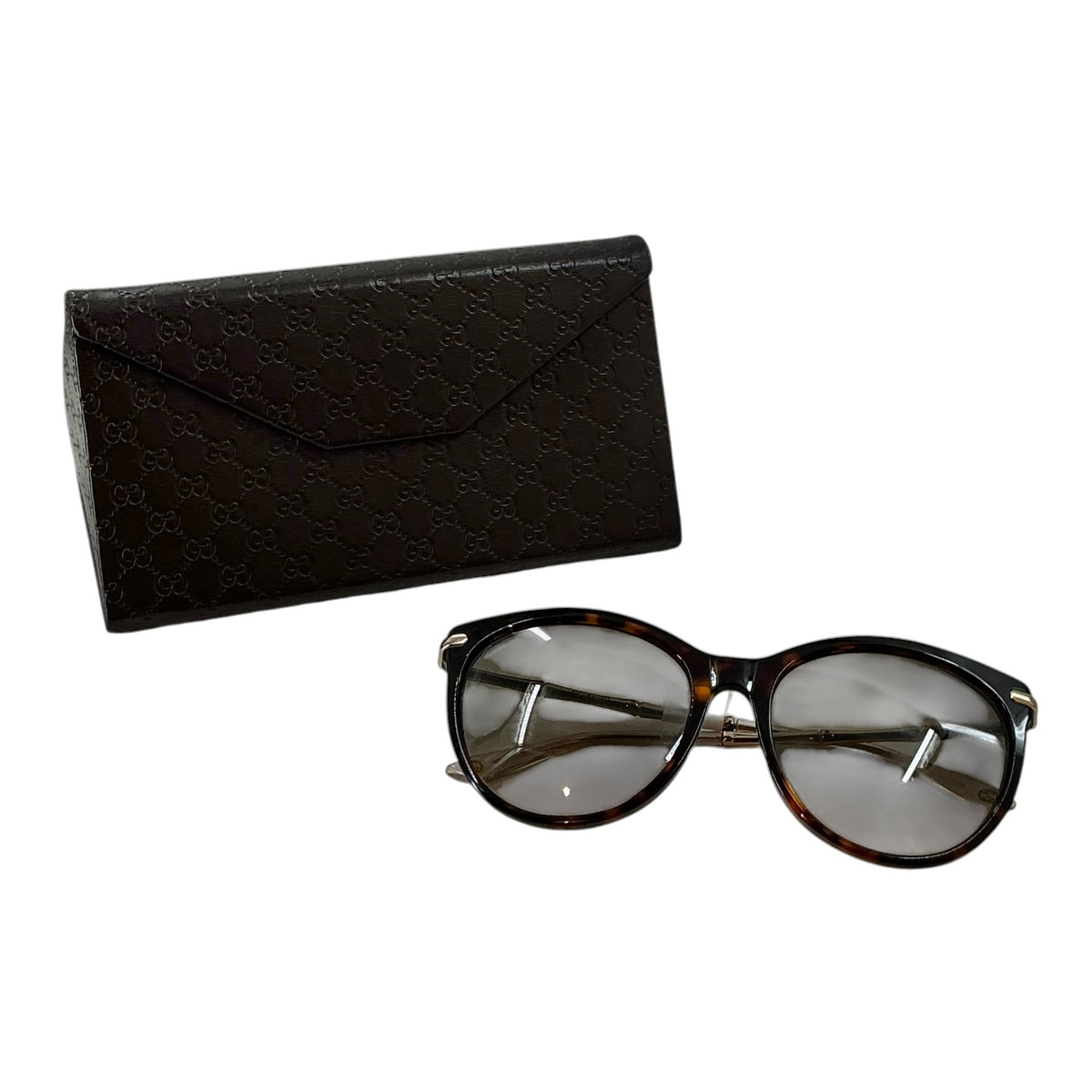 Gucci Bamboo Cat-Eye Sunglasses – Tortoise/Gold