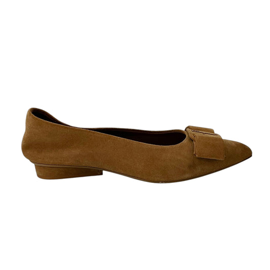 Salvatore Ferragamo Viva Bow Suede Flats