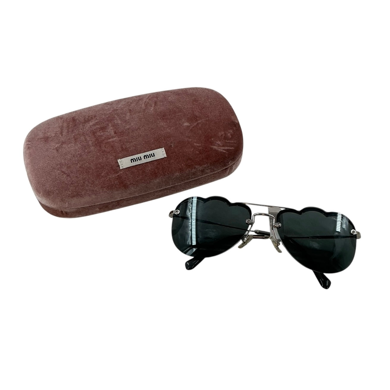 Miu Miu Noir "Cloud" Irregular Aviator Sunglasses - SMU56U