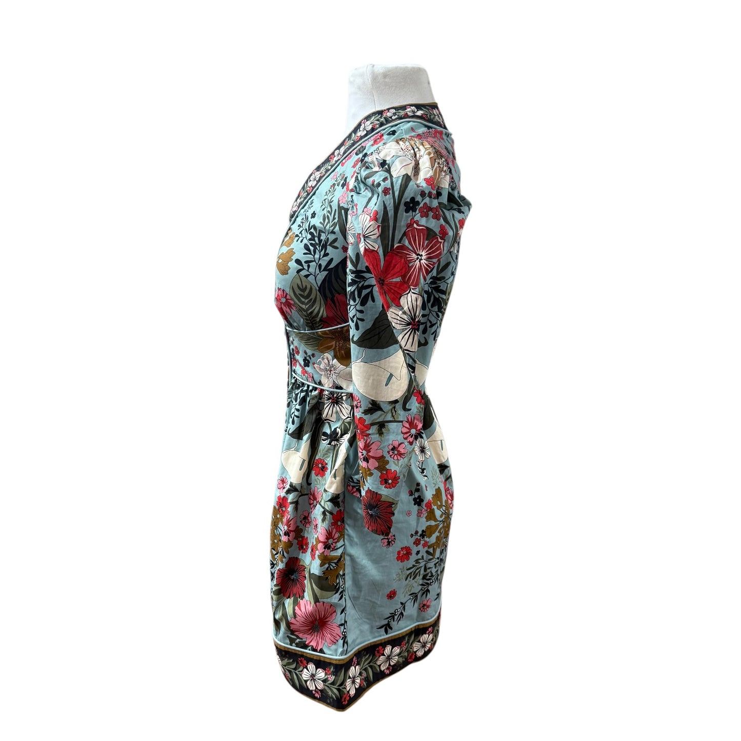 Farm Rio Blue Floral Mini Dress