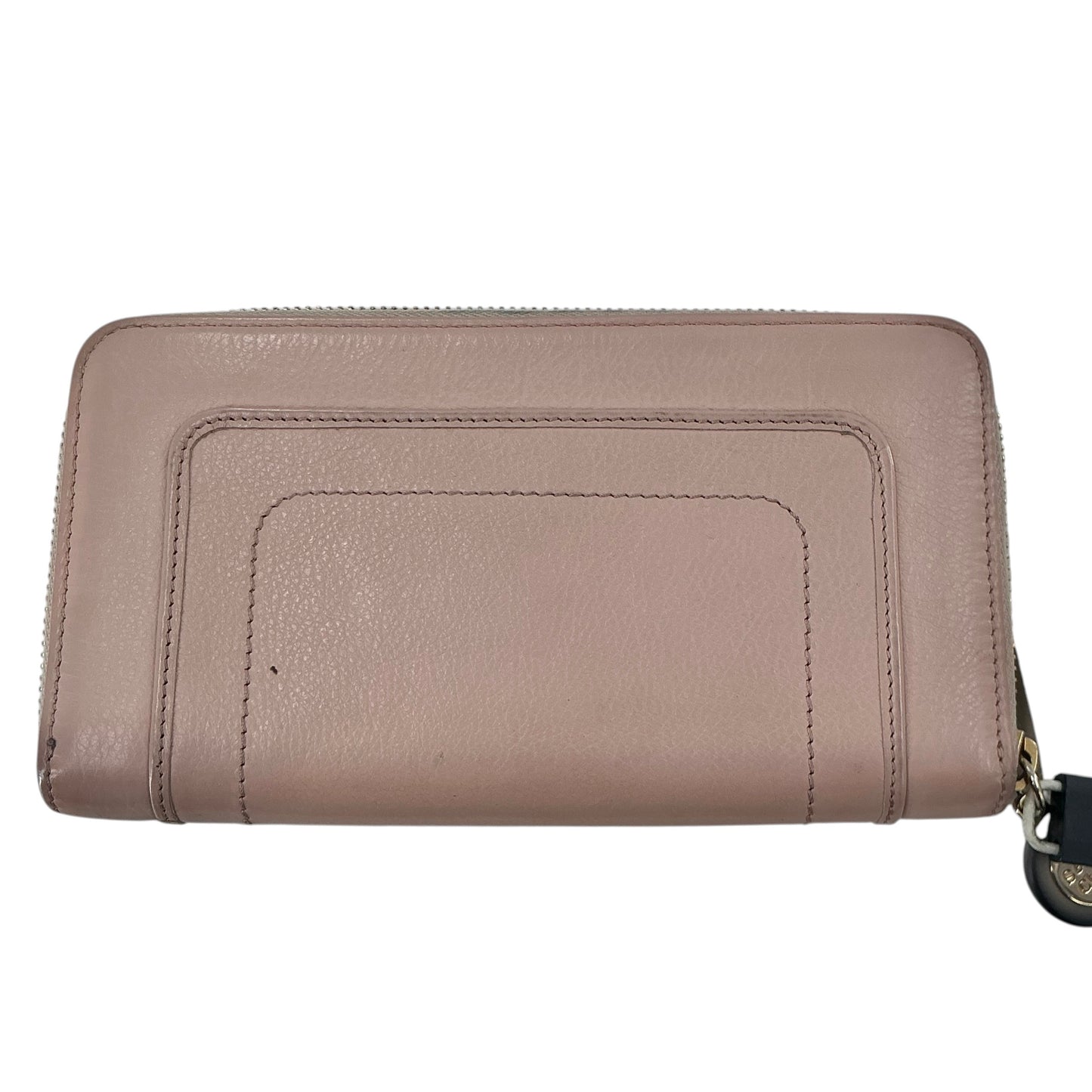 See by Chloé Grained Leather Zip-Around Continental Wallet