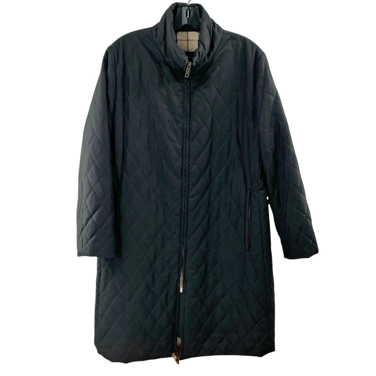 Burberry Black Diamond Quilted Long Coat