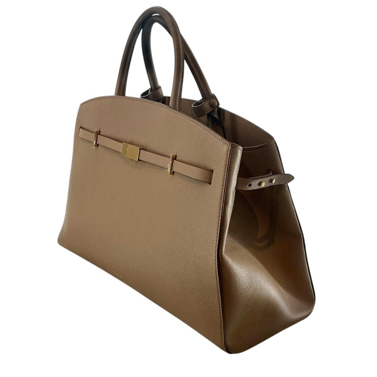 DeMellier London "The Hudson" Grained Leather Satchel