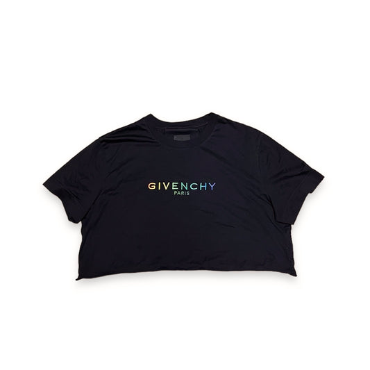 Givenchy Cropped Multicolor Embroidery Shirt