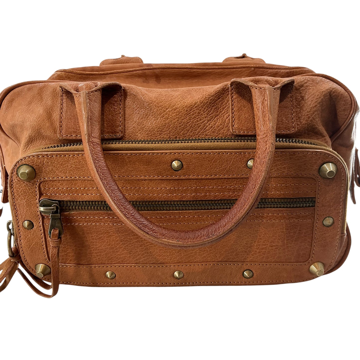 Chloé Brown Leather Utility Satchel Bag