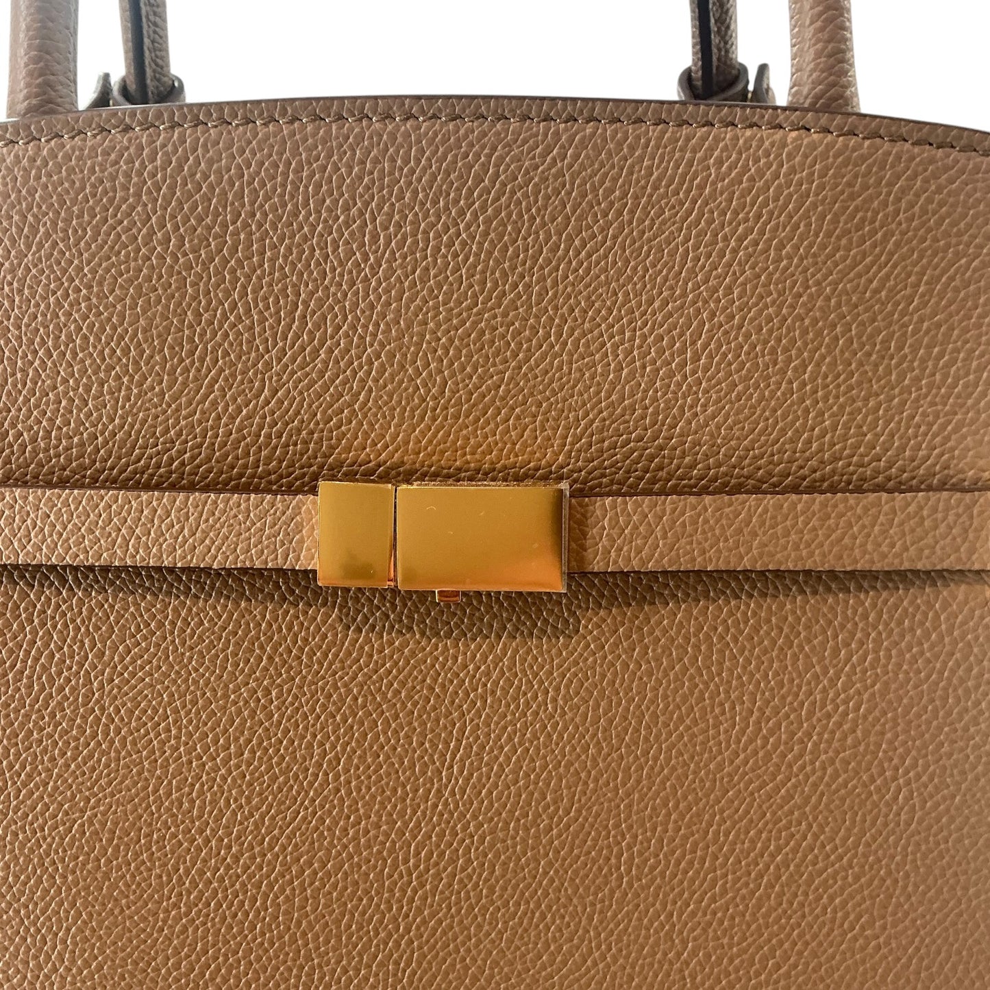DeMellier London "The Hudson" Grained Leather Satchel