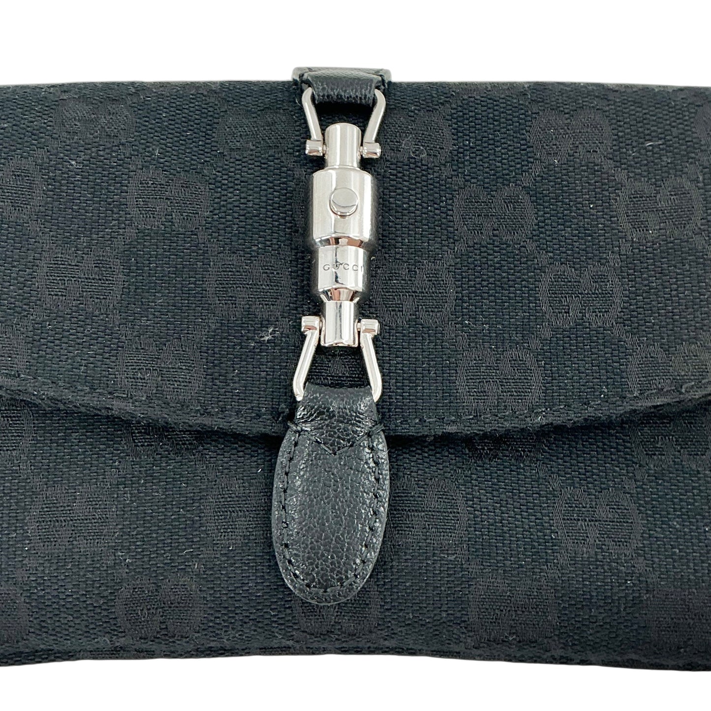 Gucci Jackie 1961 Mini Flap Pouch Bag – Black GG Monogram Canvas