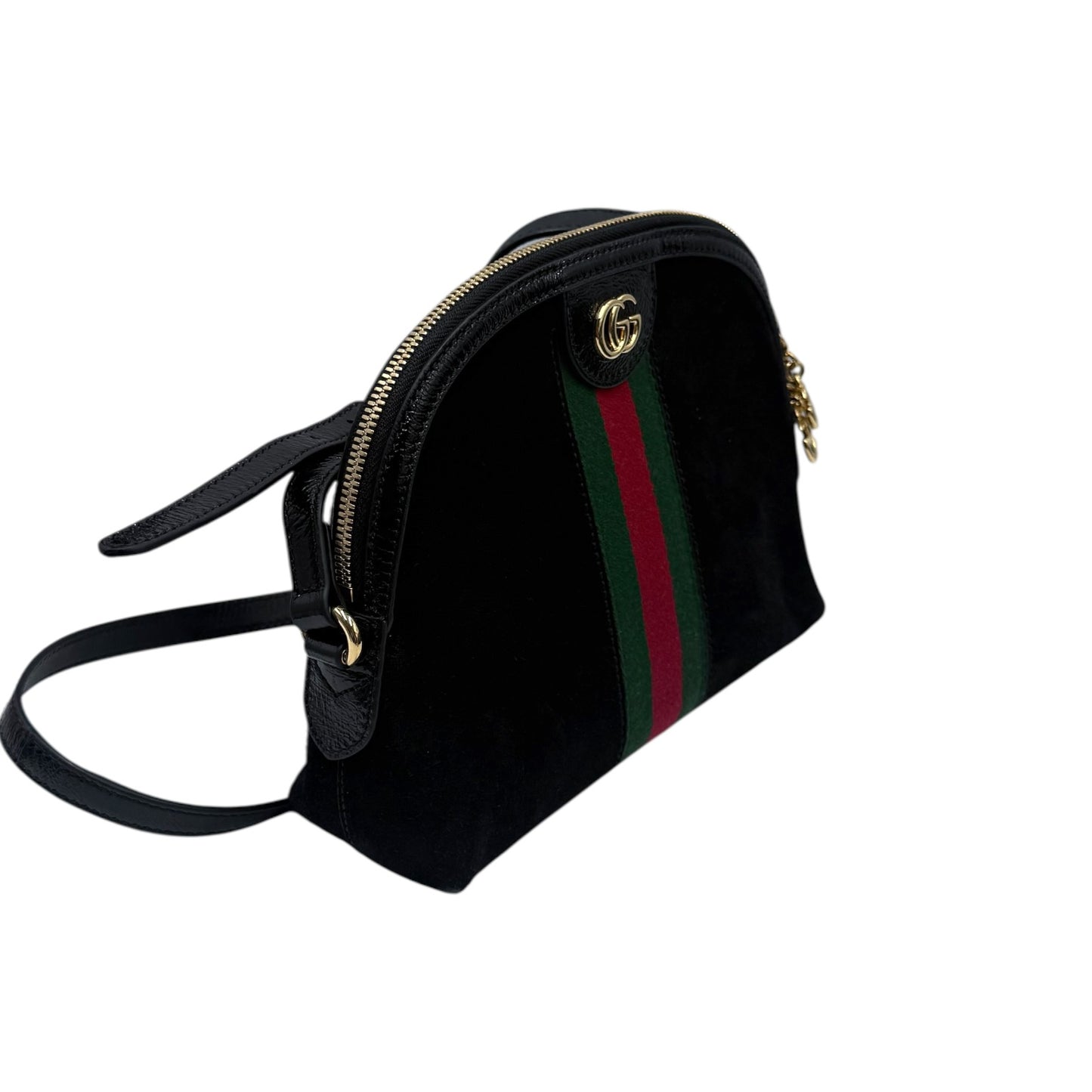 Gucci Black Ophidia Dome Shoulder Bag