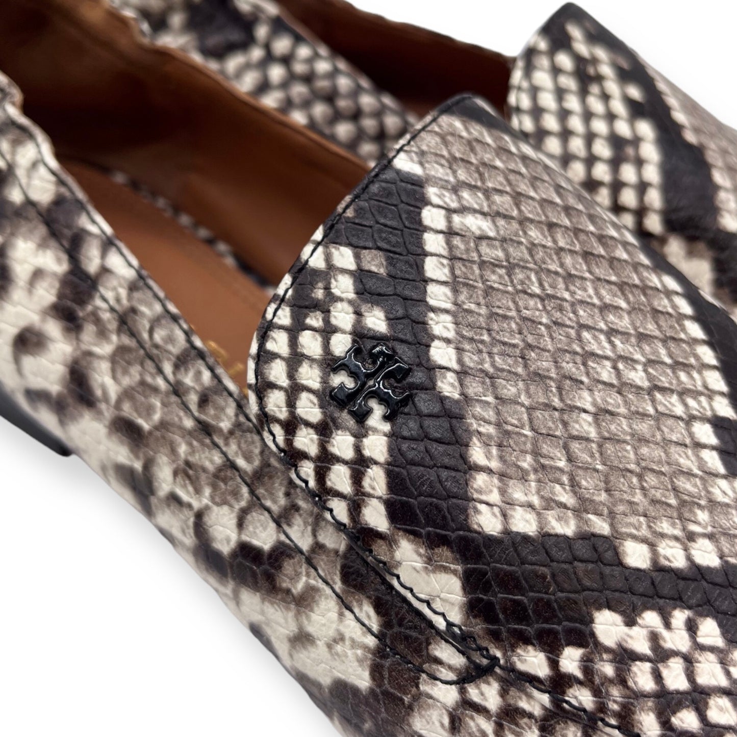 Tory Burch Leather Animal Print Loafers