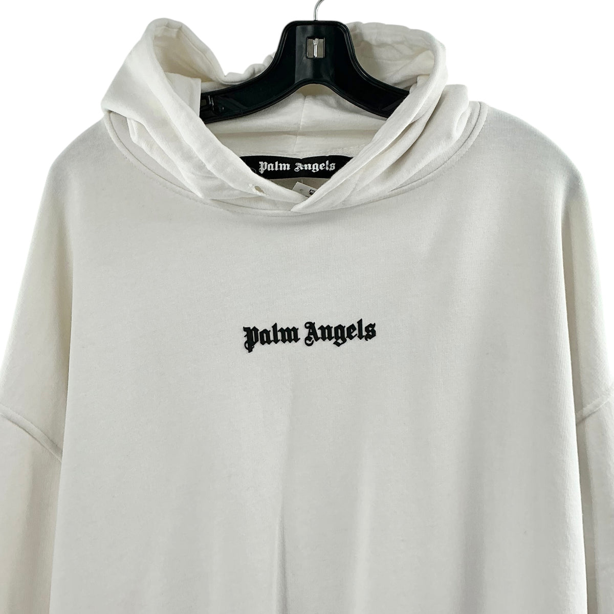 Palm Angels Classic Gothic Logo Hoodie - Off-White