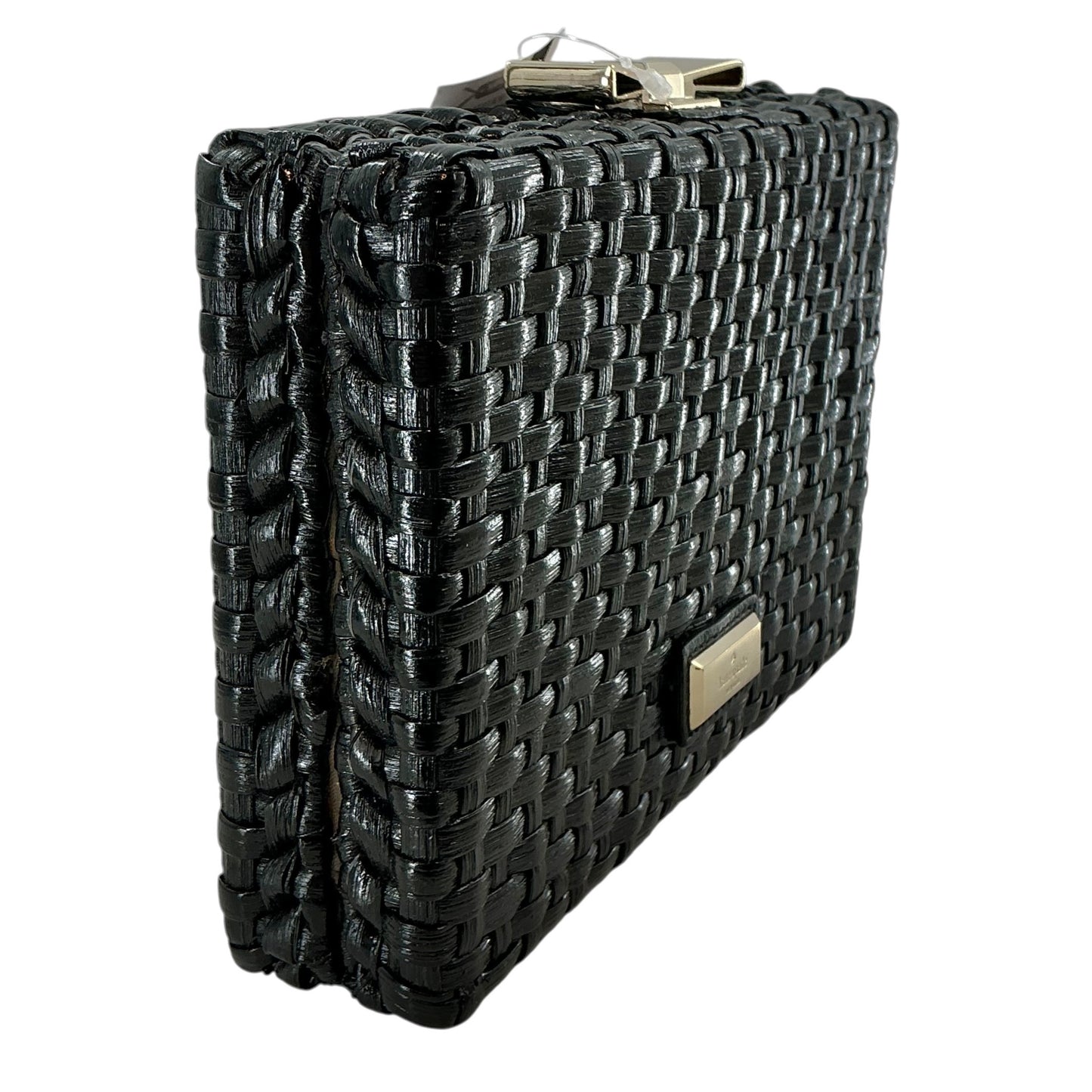 Kate Spade New York Woven Bow-Top Evening Clutch Bag