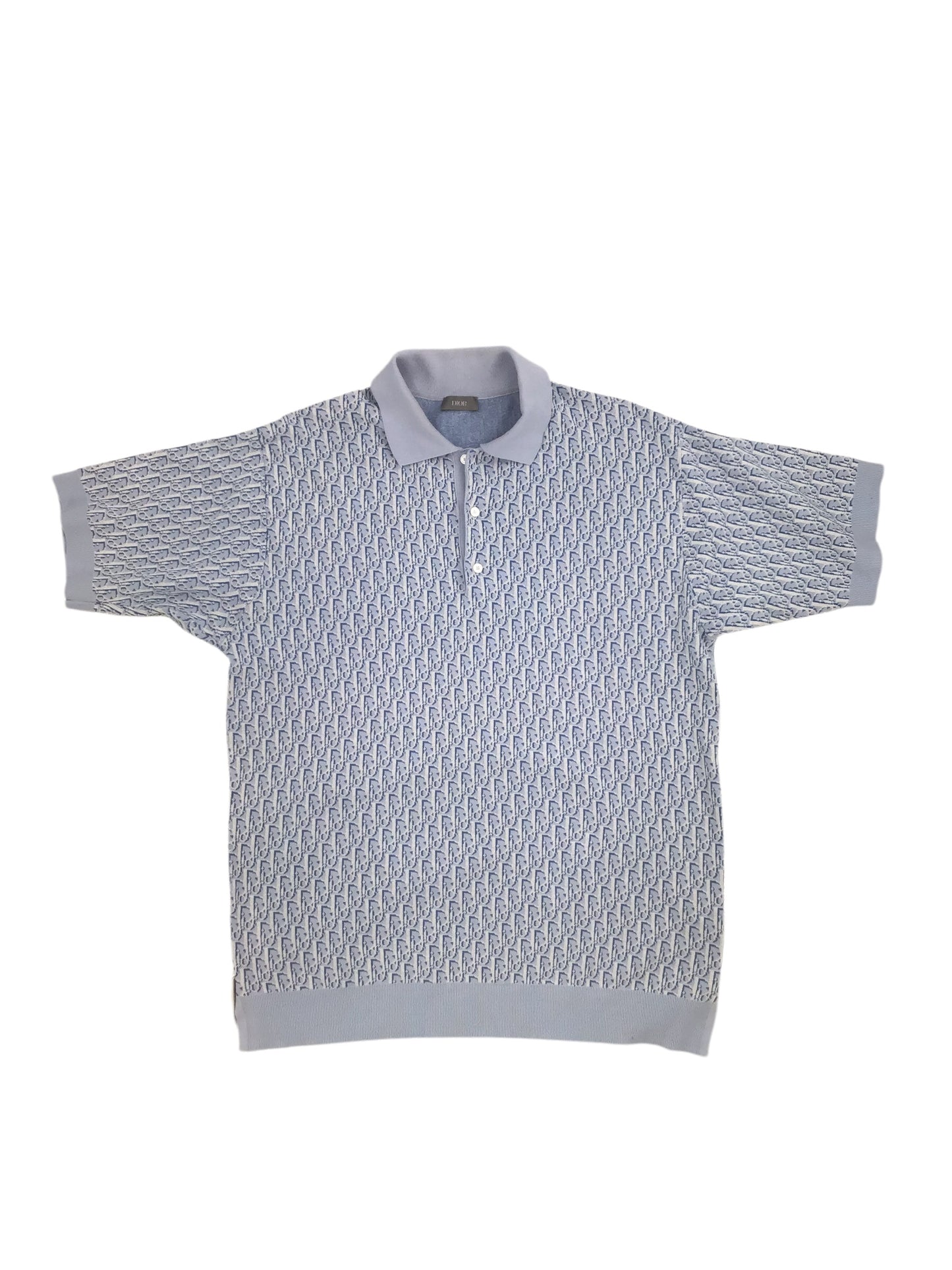 Christian Dior 2022 Oblique Jacquard Polo Shirt