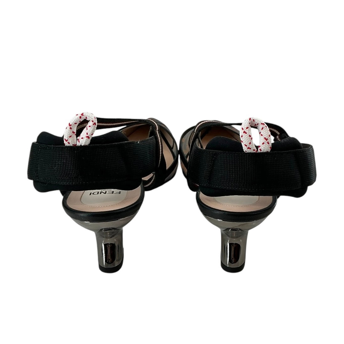 Fendi Colibri Tech Mesh Zucca FF Slingback Pumps