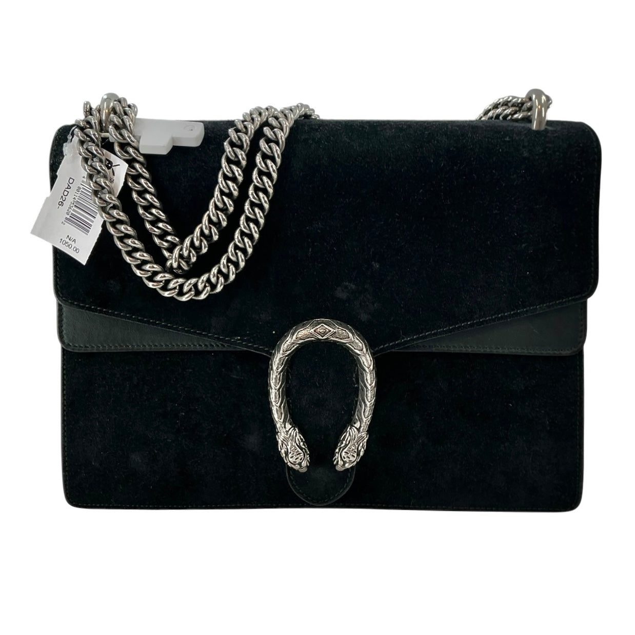 Gucci Dionysus Medium Black Suede Shoulder Bag