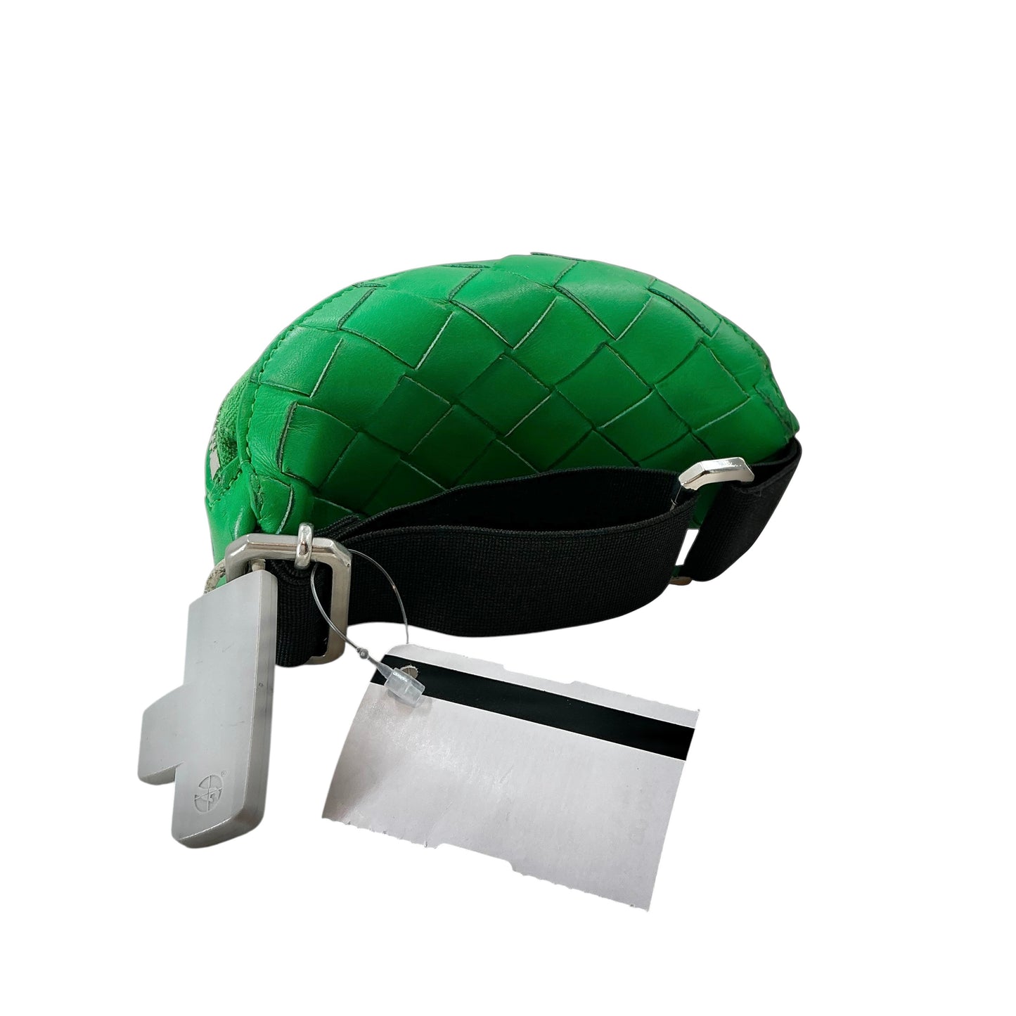Bottega Veneta Green Intrecciato Wrist Pouch